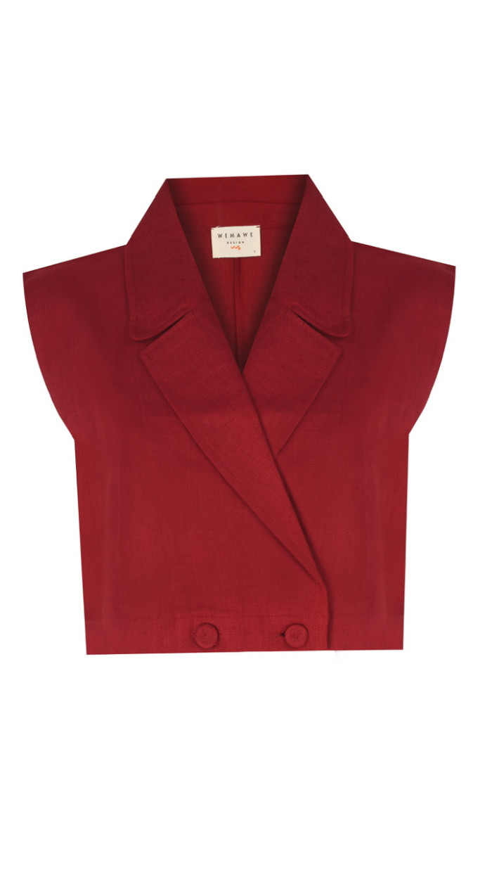 Iris Burgundy Vest