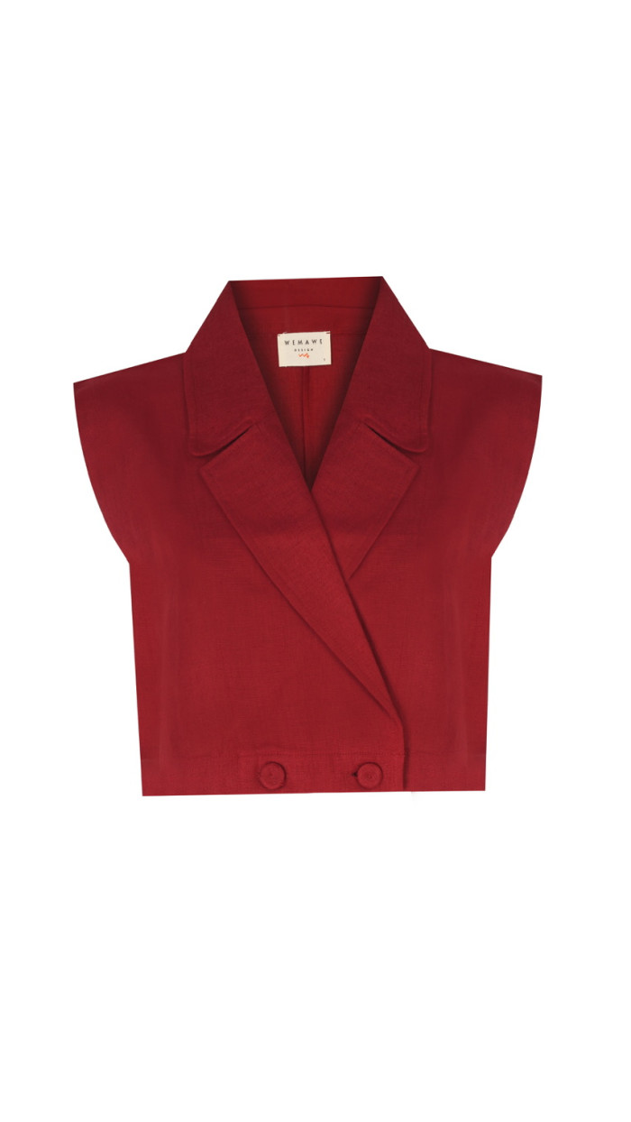 Iris Burgundy Vest