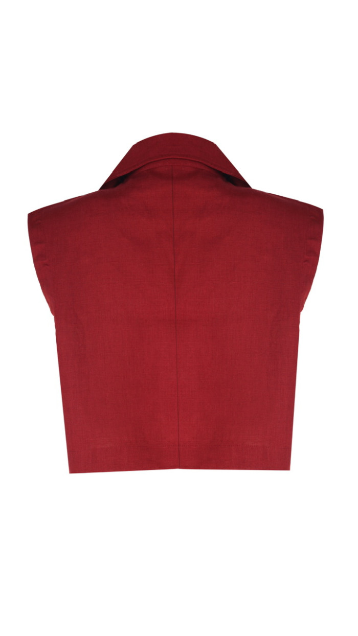 Iris Burgundy Vest