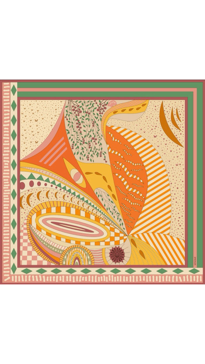 Tayen Pink Scarf