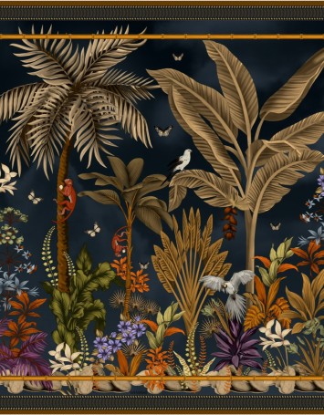 Gaia Black Wool Scarf