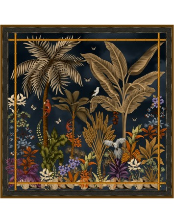 Gaia Black Wool Scarf