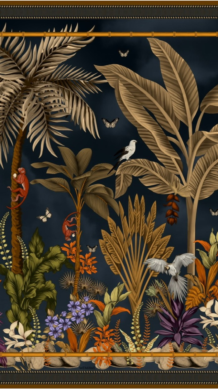 Gaia Black Wool Scarf