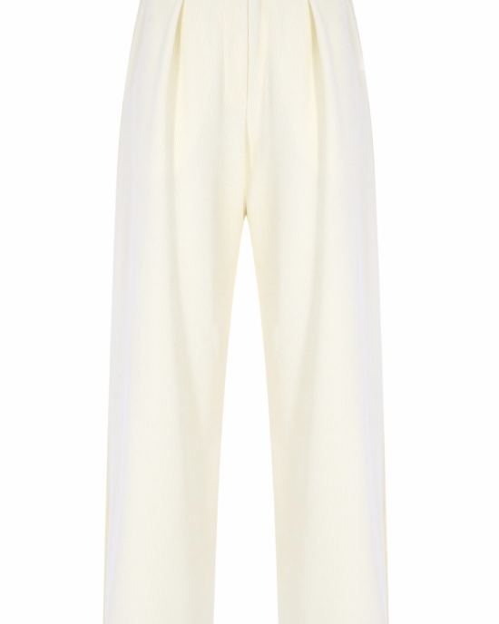 Daisy Pileli Kadife Pantolon