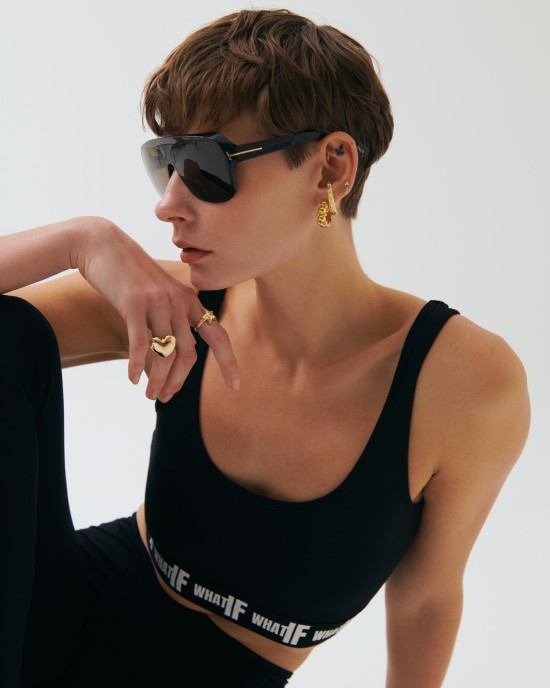 Baby Fıt Logolu Crop-Top