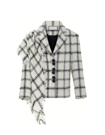 Cloudy Check Chane Ceket