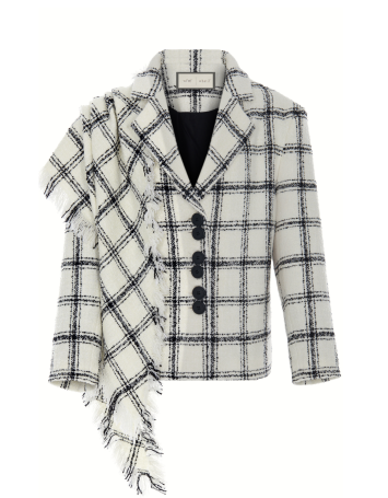 Cloudy Check Chane Ceket