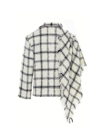 Cloudy Check Chane Ceket