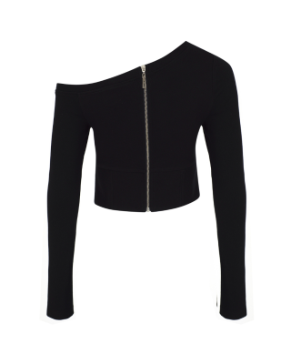 Bareto Tek Omuzlu Bluz