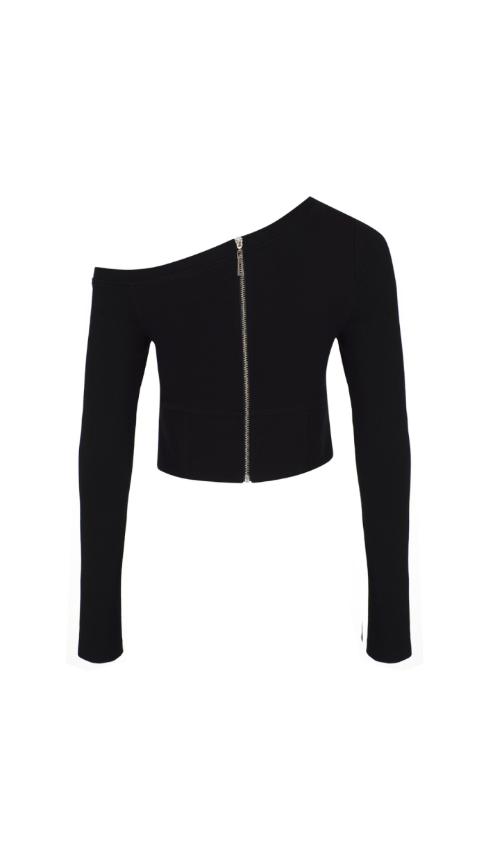 Bareto Tek Omuzlu Bluz