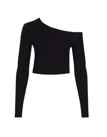 Bareto Tek Omuzlu Bluz