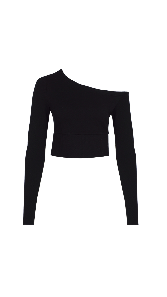 Bareto Tek Omuzlu Bluz