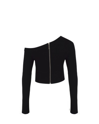 Bareto Tek Omuzlu Bluz