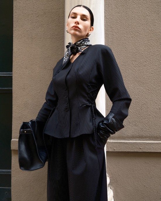 Rena Bağcıklı Ceket Rena Bağcıklı Ceket