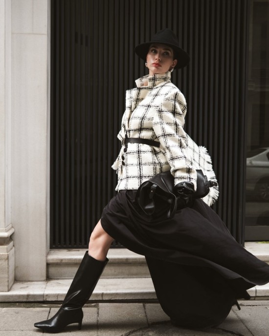 Cloudy Check Chane Ceket Cloudy Check Chane Ceket