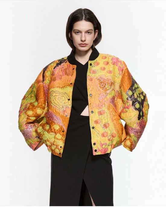 Statement Jacquard Bomber