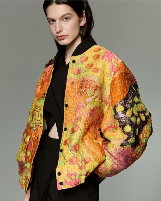 Statement Jacquard Bomber